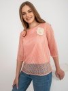 Bluzka-LK-BZ-506642.94-brzoskwiniowy rozmiar - 38
