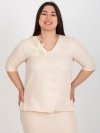 Bluzka-LK-BZ-506692.32-brzoskwiniowy rozmiar - 48