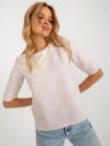 Bluzka-LK-BZ-506609.77-jasny różowy rozmiar - 38