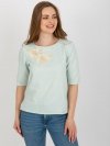 Bluzka-LK-BZ-506609.77-mietowy rozmiar - 42