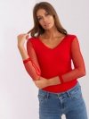 Bluzka-RV-BZ-7839.88P-czerwony rozmiar - L