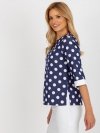 Bluzka-LK-BZ-506755.56P-ciemny niebieski rozmiar - 36