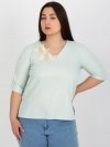 Bluzka-LK-BZ-506692.32-mietowy rozmiar - 44