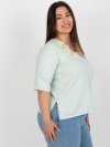 Bluzka-LK-BZ-506692.32-mietowy rozmiar - 48