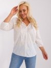 Bluzka-LK-BZ-509324.50P-biało-beżowy rozmiar - L/XL