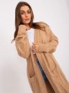 Kardigan-AT-SW-2395.30-camelowy rozmiar - ONE SIZE