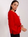 Bluzka-LK-BZ-506673.36-czerwony rozmiar - 36