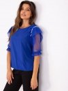 Bluzka-LK-BZ-506682.26P-kobaltowy rozmiar - 36