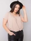 T-shirt-RV-TS-6320.85P-beżowy rozmiar - 2XL