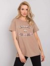 T-shirt-FA-TS-6892.88-ciemny bezowy rozmiar - ONE SIZE