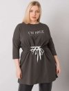 Tunika-RV-TU-7033.84P-ciemny khaki rozmiar - ONE SIZE