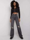 Spodnie jeans-RO-SP-PNT-05.12P-czarny rozmiar - 40