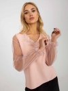 Bluzka-LK-BZ-506666.87P-brzoskwiniowy rozmiar - 38