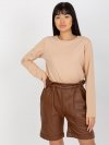 Szorty-VI-SN-155.65P-brązowy rozmiar - L/XL