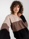 Bluza-RV-BL-8328.34X-czarno-beżowy rozmiar - L/XL