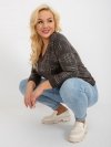 Bluzka-RV-BZ-8514.04P-ciemny khaki rozmiar - ONE SIZE