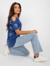 Bluzka-FA-BZ-8452.77-ciemny niebieski rozmiar - ONE SIZE