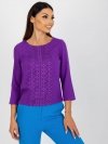 Bluzka-LK-BZ-506521.90-ciemny fioletowy rozmiar - 40