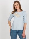 Bluzka-LK-BZ-506609.77-jasny niebieski rozmiar - 38