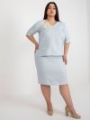 Bluzka-LK-BZ-506692.32-jasny niebieski rozmiar - 44