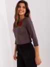 Bluzka-LK-BZ-506494.50P-granatowy rozmiar - 42