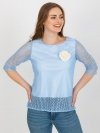 Bluzka-LK-BZ-506642.94-jasny niebieski rozmiar - 40