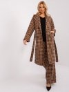 Płaszcz-LK-PL-509407.96P-camelowy rozmiar - L/XL