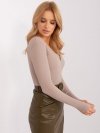 Bluzka-RV-BZ-9206.52P-ciemny bezowy rozmiar - L/XL