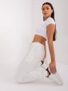 Spodnie dresowe-RV-DR-9249.34P-ecru rozmiar - S/M