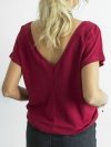 T-shirt-RV-TS-4662.86-bordowy rozmiar - S