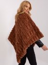 Poncho-AT-PN-2347.16-jasny brązowy rozmiar - ONE SIZE