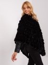 Poncho-AT-PN-2347.16-czarny rozmiar - ONE SIZE