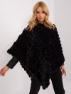 Poncho-AT-PN-2347.16-czarny rozmiar - ONE SIZE