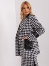 Marynarka-LK-MA-509511.99-biało-czarny rozmiar - S/M