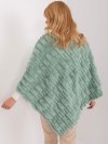 Poncho-AT-PN-2347.68-pistacjowy rozmiar - ONE SIZE