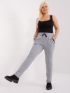 Spodnie dresowe-RV-DR-6736.58-szary rozmiar - 3XL