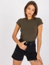 T-shirt-RV-TS-4623.99-ciemny khaki rozmiar - XS