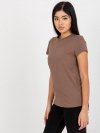 T-shirt-RV-TS-4623.40-brązowy rozmiar - XS
