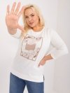 Bluzka-RV-BZ-9404.07-ecru rozmiar - ONE SIZE