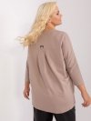 Bluzka-RV-BZ-9088.53P-ciemny bezowy rozmiar - ONE SIZE