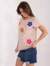 Bluzka-RV-BZ-9622.16X-ciemny bezowy rozmiar - L/XL
