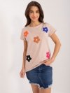 Bluzka-RV-BZ-9622.16X-ciemny bezowy rozmiar - L/XL