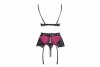 Nahir Maroon/Bordowy zmysłowy komplet LivCo Corsetti Fashion  rozmiar - L/XL