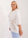 Bluzka-RV-BZ-9485.89-ecru rozmiar - ONE SIZE