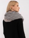 Szalik-AT-SZ-1701.61-szaro-różowy rozmiar - ONE SIZE