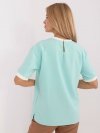 Bluzka-LK-BZ-509621-4.21-mietowy rozmiar - L/XL