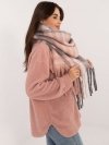 Szalik-AT-SZ-231301.49-szaro-różowy rozmiar - ONE SIZE