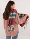 Szalik-AT-SZ-231501.03X-bordowy rozmiar - ONE SIZE