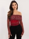 Bluzka-DHJ-BZ-18701.59-czerwony rozmiar - ONE SIZE