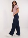 Spodnie jeans-D80016BD62458D282-granatowy rozmiar - L